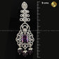 Zevar Designs Indo-Western Earrings Amethyst (Violet) AD Earrings