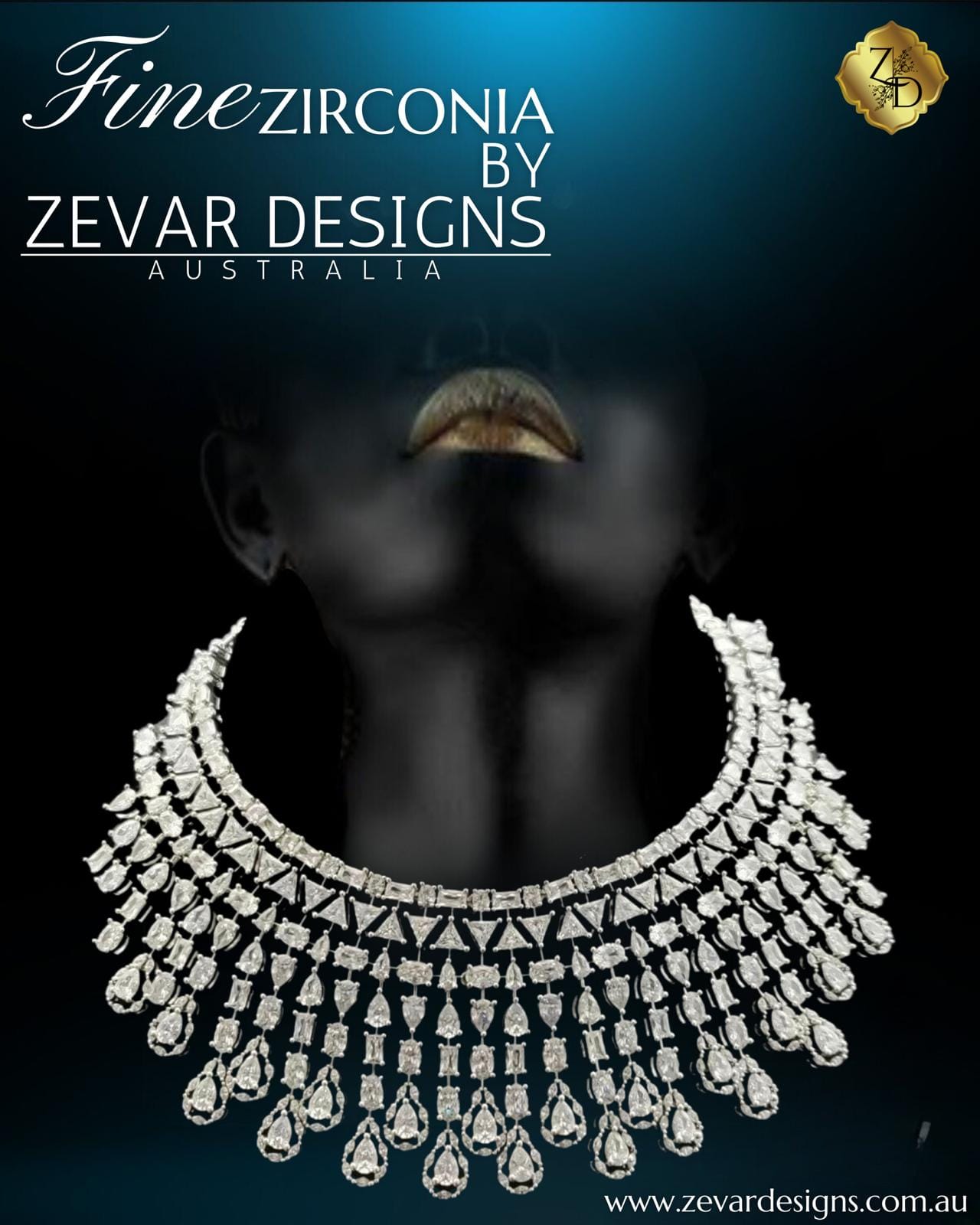 Zevar Designs Necklace Sets - AD Statement AD Necklace set