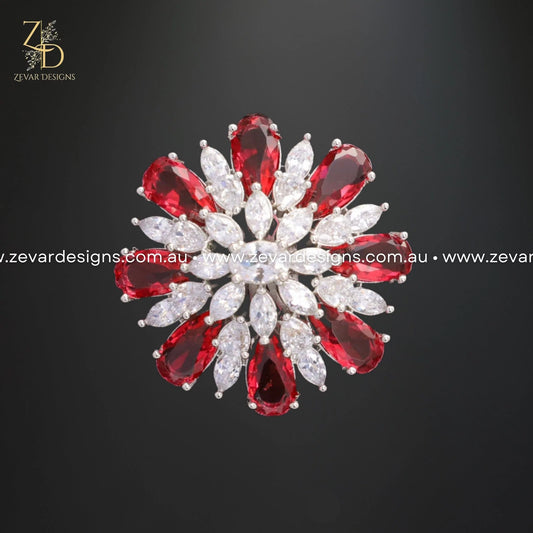 Zevar Designs Rings - AD AD/Zircon Ring - Ruby