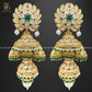 Zevar Designs Designer Earrings Designer Kundan Jhumki - Green
