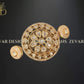 Zevar Designs Kundan Rings Designer Kundan Meena Double Ring - Pink