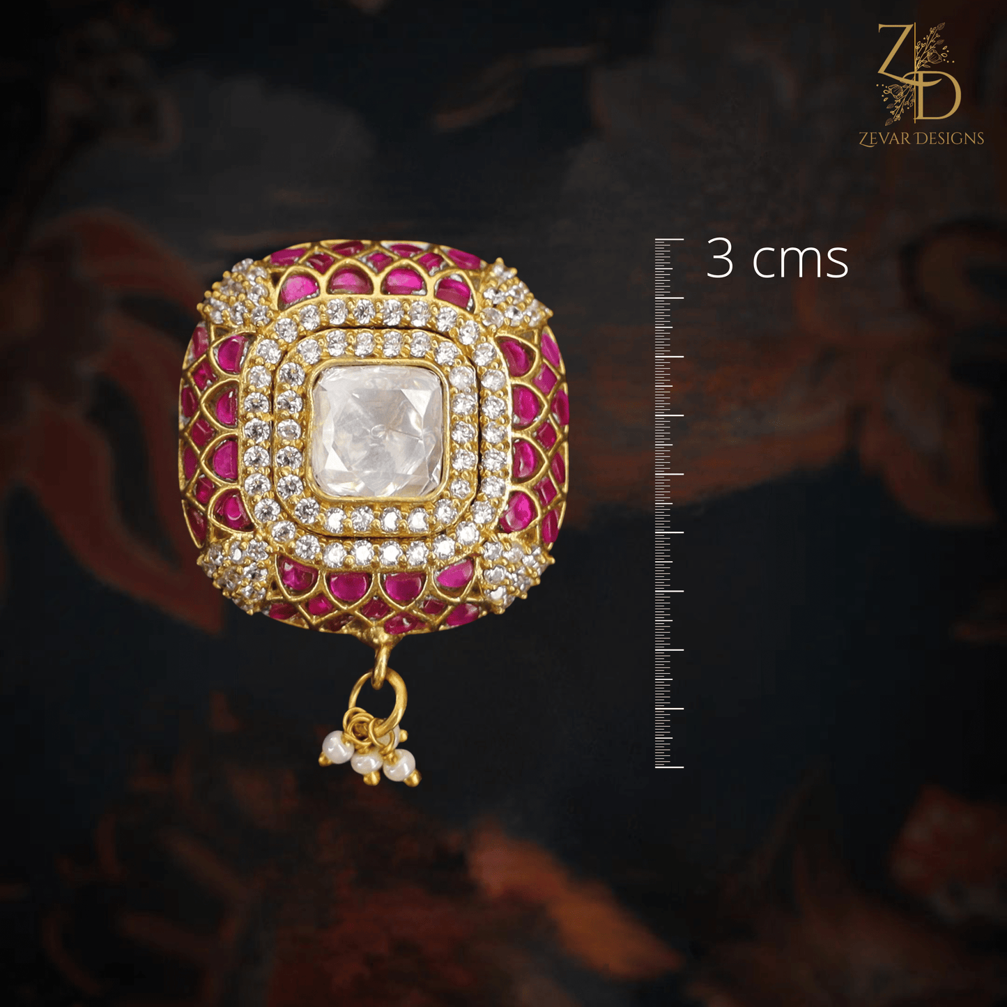 Zevar Designs Kundan Studs Jadau Kundan AD Studs