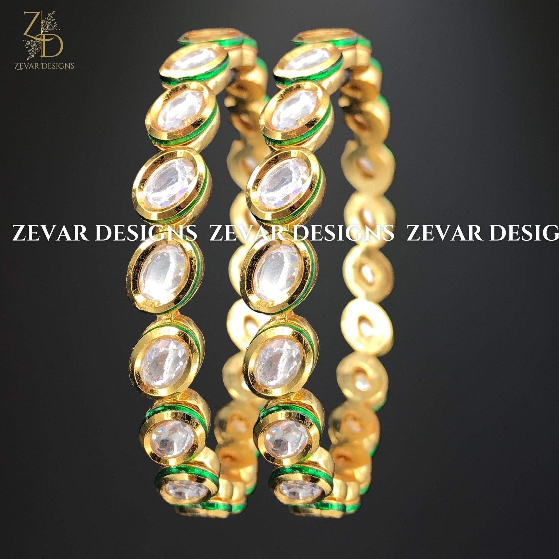 Zevar Designs Kundan Bangles Kundan Bangles