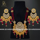Zevar Designs Long Necklace Sets Kundan Polki Long Set - Ruby Red