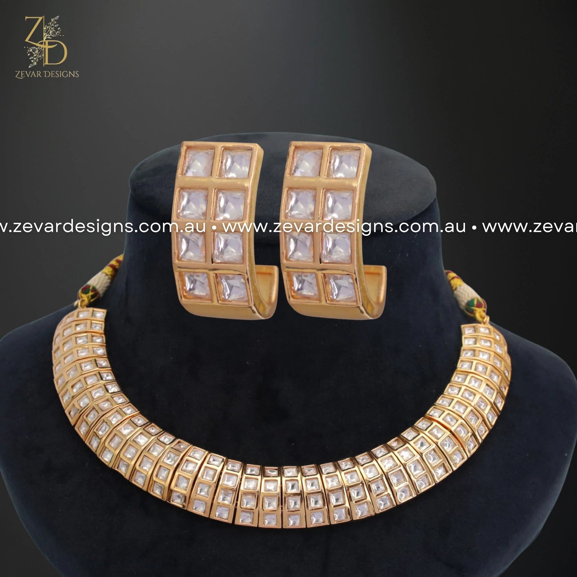 Zevar Designs Necklace Sets Kundan Polki Necklace Set