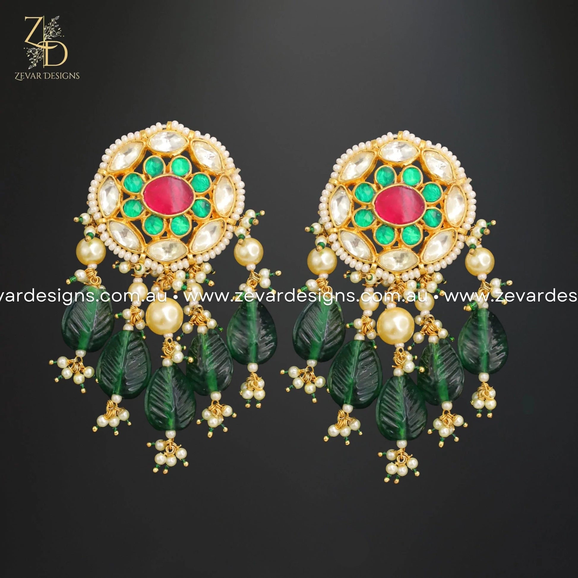Zevar Designs Necklace Sets Pachi Kundan Choker Set - Multicolor