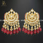 Zevar Designs Long Necklace Sets Pachi Kundan Long Necklace Set - Red Drops