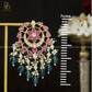 Zevar Designs Maang Tikka Set Pachi Kundan Maang Tikka Set - Multicolor