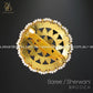 Zevar Designs Accessories Pachi Kundan Saree/Sherwani Brooch - Green