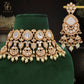 Zevar Designs Necklace Sets Uncut Polki Necklace Set - Pearl